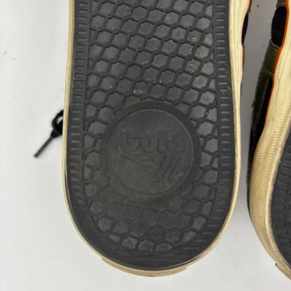Gola Comet Mens 9 Black Low Top Sneakers Retro Casual Shoes Gum Sole